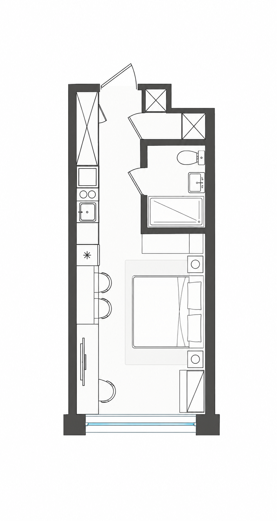 Планировка Орион 26,49 м²